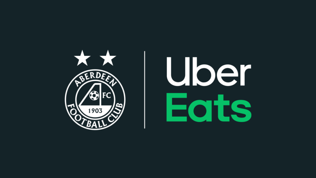Aberdeen FC Uber Eats
