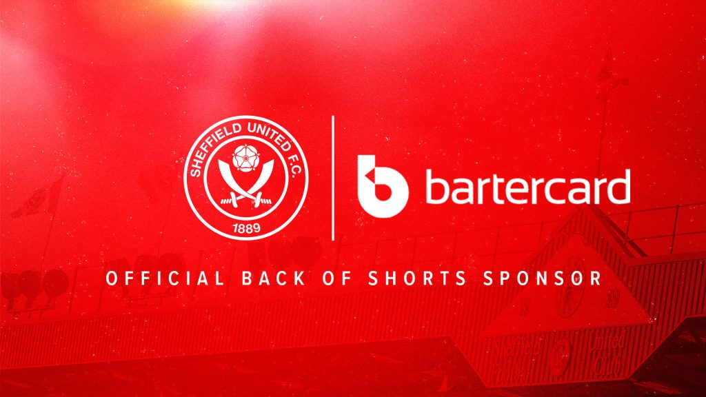 Bartercard Back of Shorts Sheffield United partnership