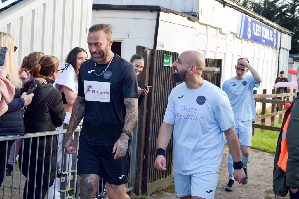 Elite Sports marketing UK Celebrity Football match for The menstrual Health Project